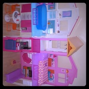 Used Barbie Pink Passport house